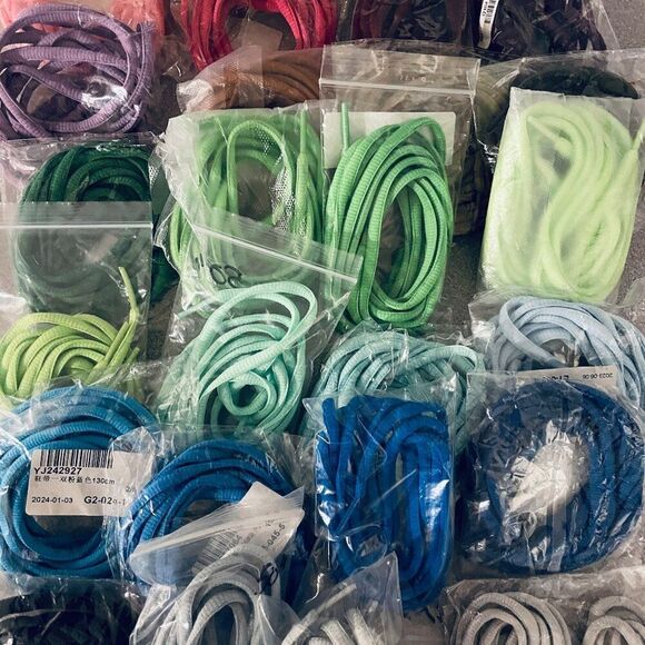 New OVAL Athletic Sports Sneaker Shoelaces MIX and MATCH 10 PAIRs 45-47" Average - Picture 4 of 5